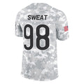 Punc C.Bears #98 Montez Sweat Player Arctic Camo Salute to Service Limited Stitched Jerseys