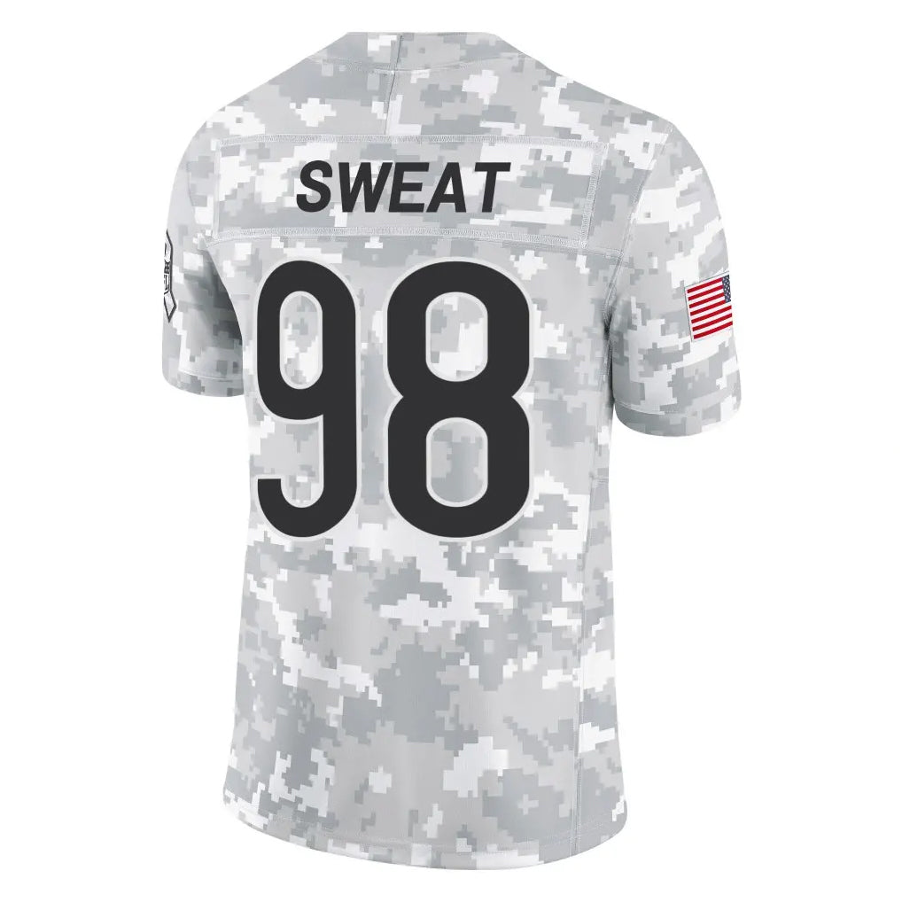 Punc C.Bears #98 Montez Sweat Player Arctic Camo Salute to Service Limited Stitched Jerseys