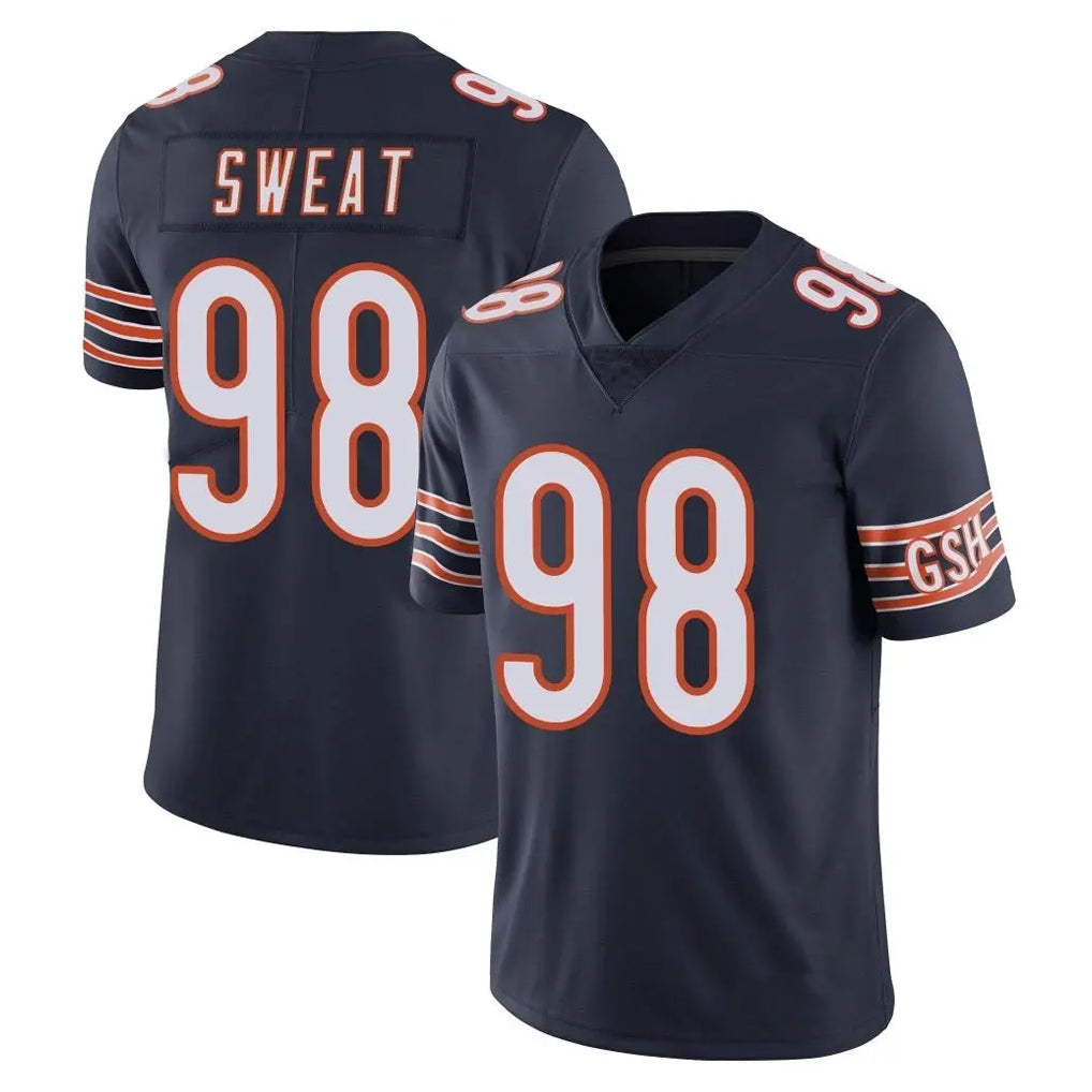 Punc C.Bears #98 Montez Sweat Player Navy Vapor Untouchable Limited Home Game Stitched Jerseys