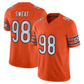 Punc C.Bears #98 Montez Sweat Player Orange Vapor F.U.S.E. Limited Home Game Stitched Jerseys