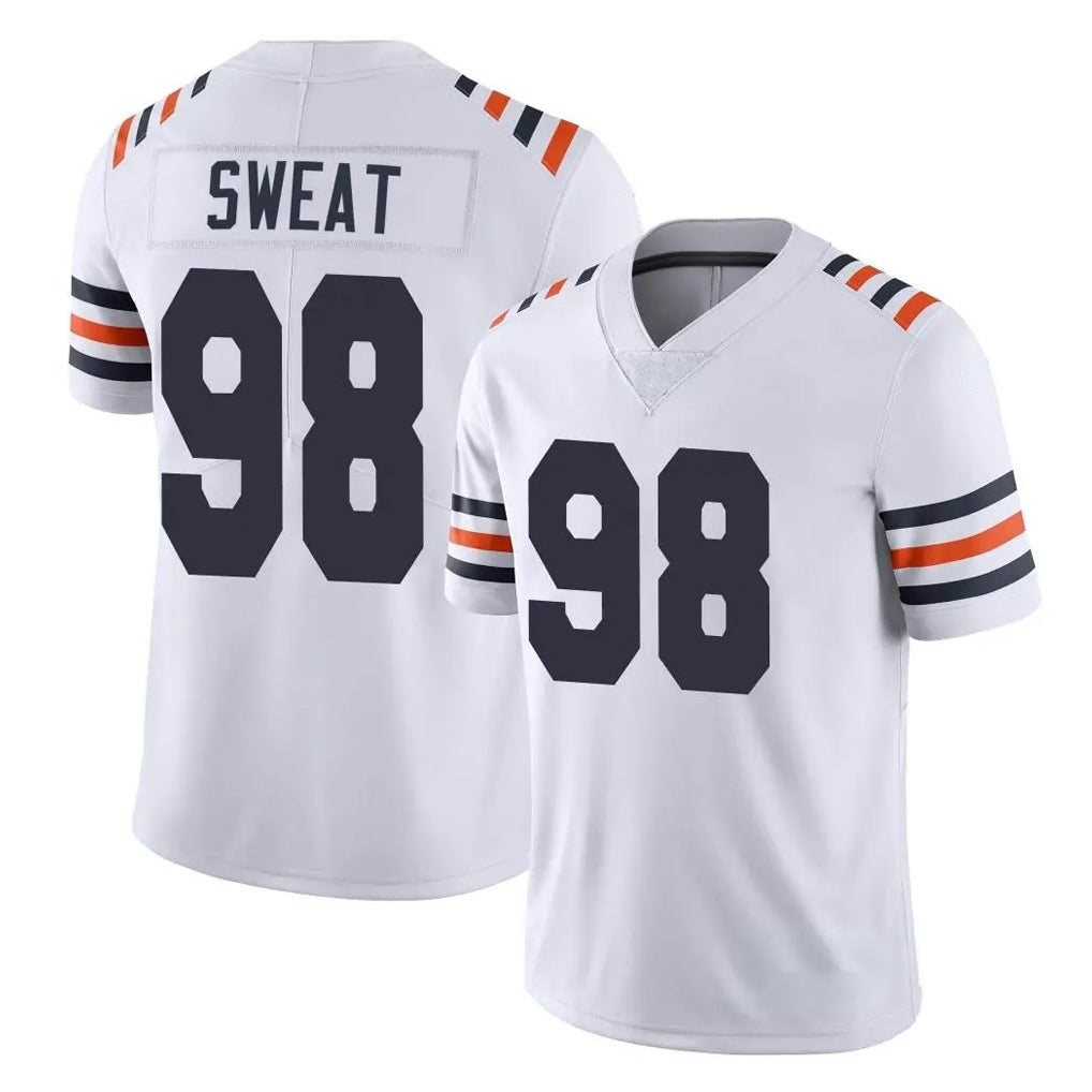 Punc C.Bears #98 Montez Sweat Player White Classic Vapor Limited Home Game Stitched Jerseys