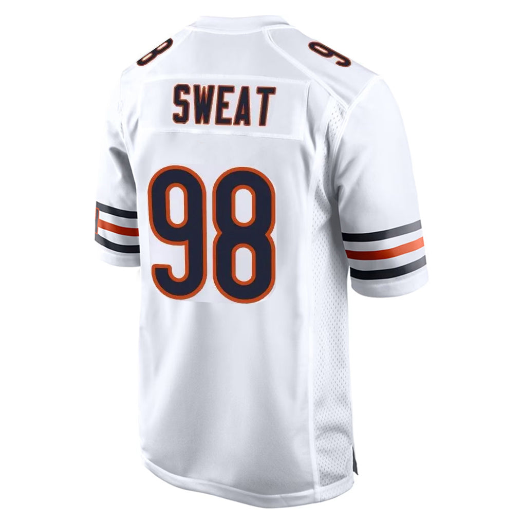 Punc C.Bears #98 Montez Sweat Player White Home Game Stitched Jerseys