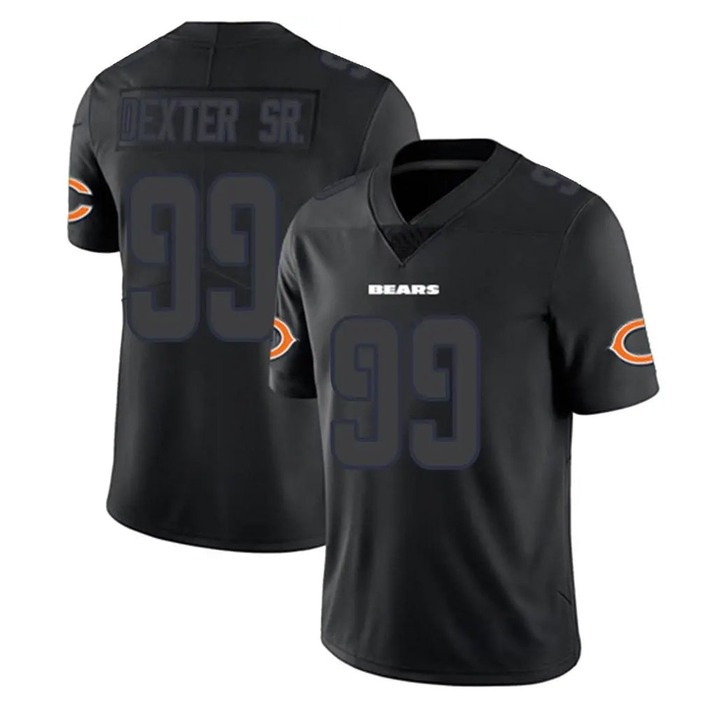 Punc C.Bears #99 Gervon Dexter Sr. Player Black Impact Limited Game Stitched Jerseys