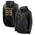 Punc C.Bears #99 Gervon Dexter Sr. Player Black Salute to Service Pullover Hoodies Limited Stitched Jerseys