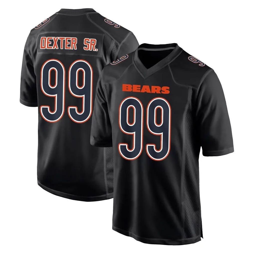 Punc C.Bears #99 Gervon Dexter Sr. Player Carbon Black Fashion Game Stitched Jerseys