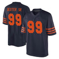 Punc C.Bears #99 Gervon Dexter Sr. Player Navy Blue Alternate Game Stitched Jerseys