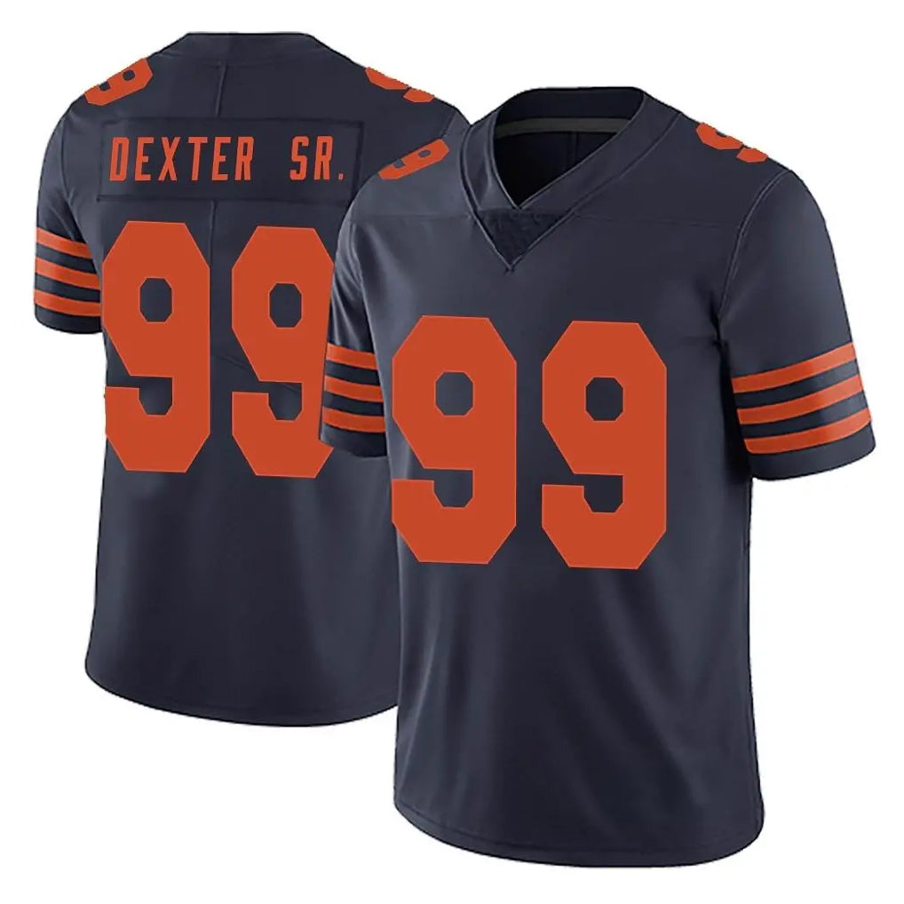 Punc C.Bears #99 Gervon Dexter Sr. Player Navy Blue Alternate Vapor Untouchable Limited Stitched Jerseys