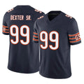 Punc C.Bears #99 Gervon Dexter Sr. Player Navy Vapor F.U.S.E. Limited Home Game Stitched Jerseys