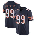 Punc C.Bears #99 Gervon Dexter Sr. Player Navy Vapor Untouchable Limited Home Game Stitched Jerseys