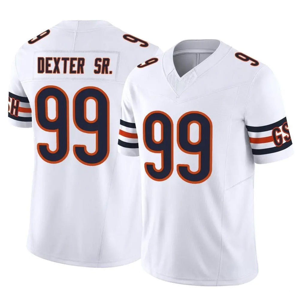 Punc C.Bears #99 Gervon Dexter Sr. Player White Vapor F.U.S.E. Limited Home Game Stitched Jerseys