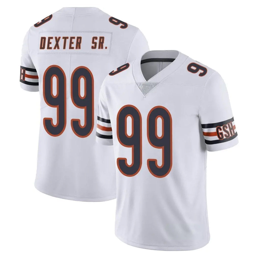 Punc C.Bears #99 Gervon Dexter Sr. Player White Vapor Untouchable Limited Home Game Stitched Jerseys