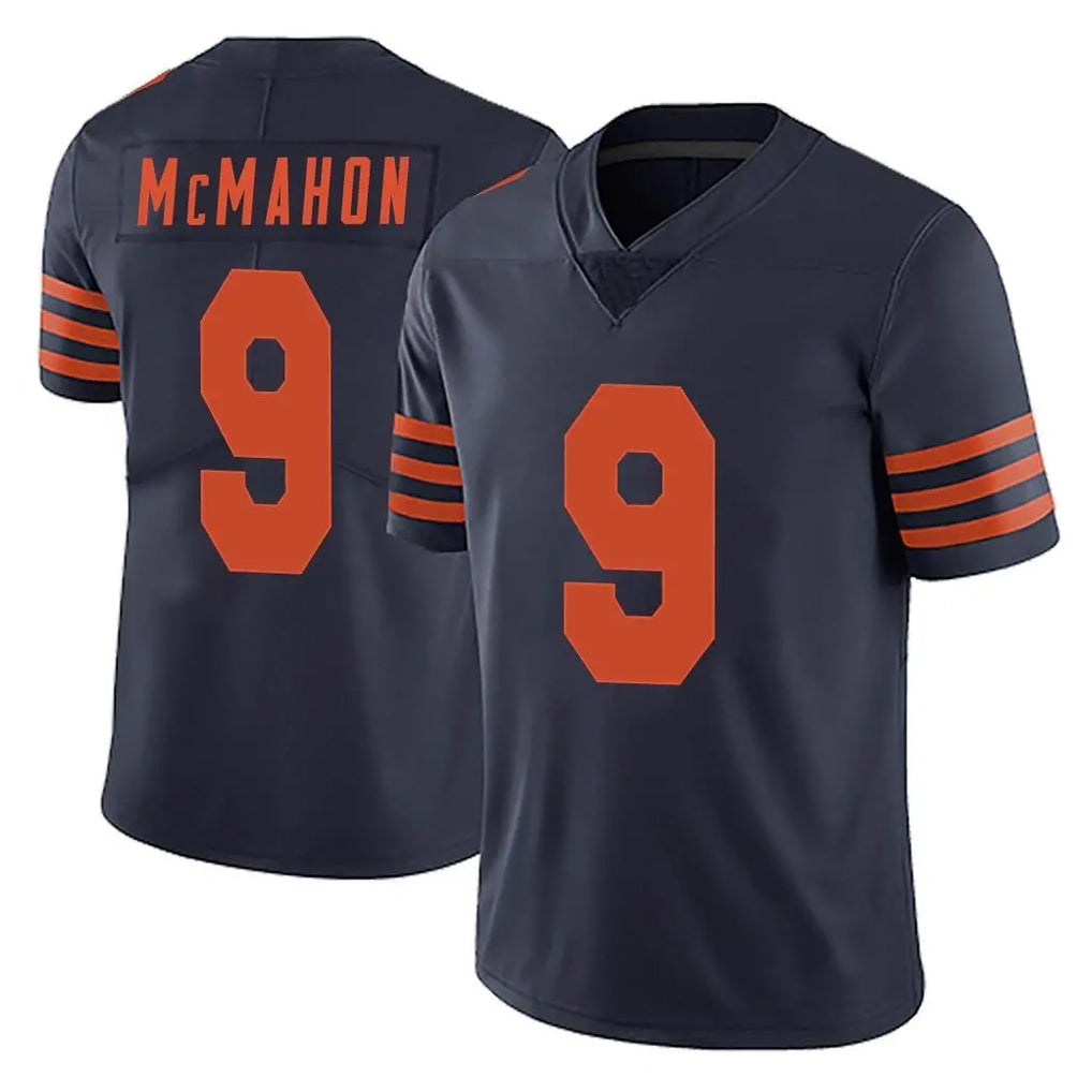 Punc C.Bears #9 Jim McMahon Player Navy Blue Alternate Vapor Untouchable Limited Stitched Jerseys