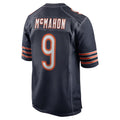 Punc C.Bears #9 Jim McMahon Player Navy Home Game Stitched Jerseys