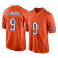 Punc C.Bears #9 Jim McMahon Player Orange Home Game Stitched Jerseys