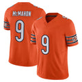 Punc C.Bears #9 Jim McMahon Player Orange Vapor F.U.S.E. Limited Home Game Stitched Jerseys