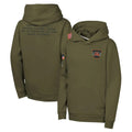 Punc C.Bengals Olive Salute to Service Pullover Hoodies Limited Blank Player Stitched Jerseys