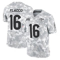 Punc C.Bengals #16 Joe Flacco Player Arctic Camo Salute to Service Limited Stitched Jerseys
