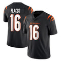 Punc C.Bengals #16 Joe Flacco Player Black Vapor Untouchable Limited Home Game Stitched Jerseys