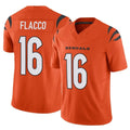 Punc C.Bengals #16 Joe Flacco Player Orange Vapor F.U.S.E. Limited Home Game Stitched Jerseys