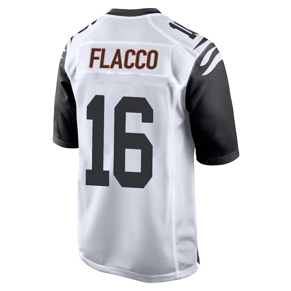Punc C.Bengals #16 Joe Flacco Player White Alternate Home Game Stitched Jerseys