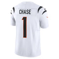 Punc C.Bengals #1 Ja'Marr Chase Player White Vapor F.U.S.E. Limited Stitched Jerseys