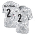 Punc C.Bengals #2 Evan McPherson Player Arctic Camo Salute to Service Limited Stitched Jerseys
