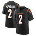 Punc C.Bengals #2 Evan McPherson Player Black Home Game Stitched Jerseys