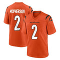 Punc C.Bengals #2 Evan McPherson Player Orange Home Game Stitched Jerseys