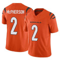 Punc C.Bengals #2 Evan McPherson Player Orange Vapor F.U.S.E. Limited Home Game Stitched Jerseys