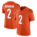 Punc C.Bengals #2 Evan McPherson Player Orange Vapor Untouchable Limited Home Game Stitched Jerseys