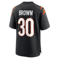 Punc C.Bengals #30 Chase Brown Player Black Home Game  Stitched Jerseys