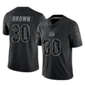 Punc C.Bengals #30 Chase Brown Player Black RFLCTV Limited  Stitched Jerseys