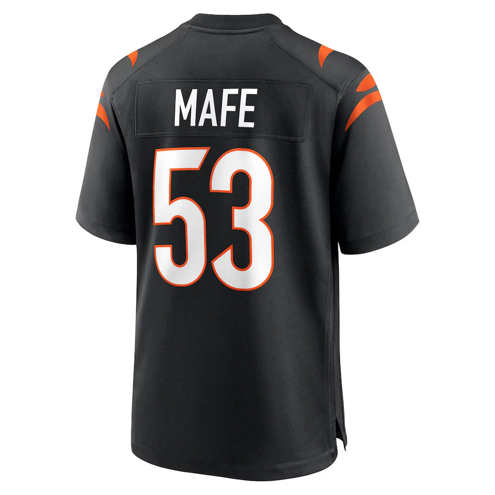 Punc C.Bengals #53 Boye Mafe Player Black Home Game Stitched Jerseys