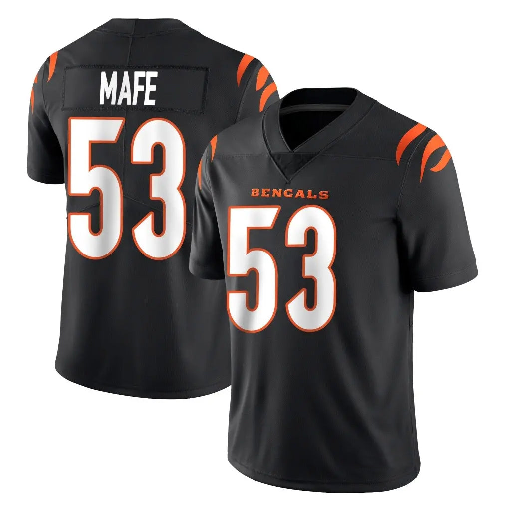 Punc C.Bengals #53 Boye Mafe Player Black Vapor Untouchable Limited Home Game Stitched Jerseys