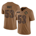 Punc C.Bengals #53 Boye Mafe Player Brown Salute to Service Limited Stitched Jerseys