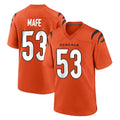Punc C.Bengals #53 Boye Mafe Player Orange Home Game Stitched Jerseys