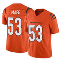 Punc C.Bengals #53 Boye Mafe Player Orange Vapor F.U.S.E. Limited Home Game Stitched Jerseys