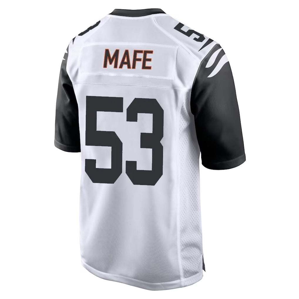 Punc C.Bengals #53 Boye Mafe Player White Alternate Home Game Stitched Jerseys