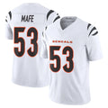 Punc C.Bengals #53 Boye Mafe Player White Vapor F.U.S.E. Limited Home Game Stitched Jerseys