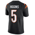 Punc C.Bengals #5 Tee Higgins Black Vapor Untouchable Limited Jersey American Stitched Jersey