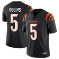 Punc C.Bengals #5 Tee Higgins Black Vapor Untouchable Limited Jersey American Stitched  Jerseys