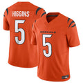 PuncC.Bengals #5 Tee Higgins Orange Vapor Untouchable Limited Jersey American Stitched  Jerseys