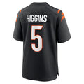 Punc C.Bengals #5 Tee Higgins Player Black Home Game Stitched Jerseys