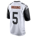Punc C.Bengals #5 Tee Higgins Player White Alternate Home Game Stitched Jerseys