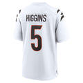 Punc C.Bengals #5 Tee Higgins Player White Home Game Stitched Jerseys