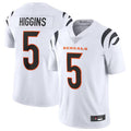 Punc C.Bengals #5 Tee Higgins White Vapor Untouchable Limited Jersey American Stitched Jerseys