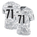 Punc C.Bengals #71 Amarius Mims Player Arctic Camo Salute to Service Limited Stitched Jerseys