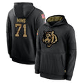 Punc C.Bengals #71 Amarius Mims Player Black Salute to Service Pullover Hoodies Limited Stitched Jerseys
