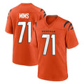 Punc C.Bengals #71 Amarius Mims Player Orange Home Game Stitched Jerseys