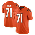 Punc C.Bengals #71 Amarius Mims Player Orange Vapor Untouchable Limited Home Game Stitched Jerseys